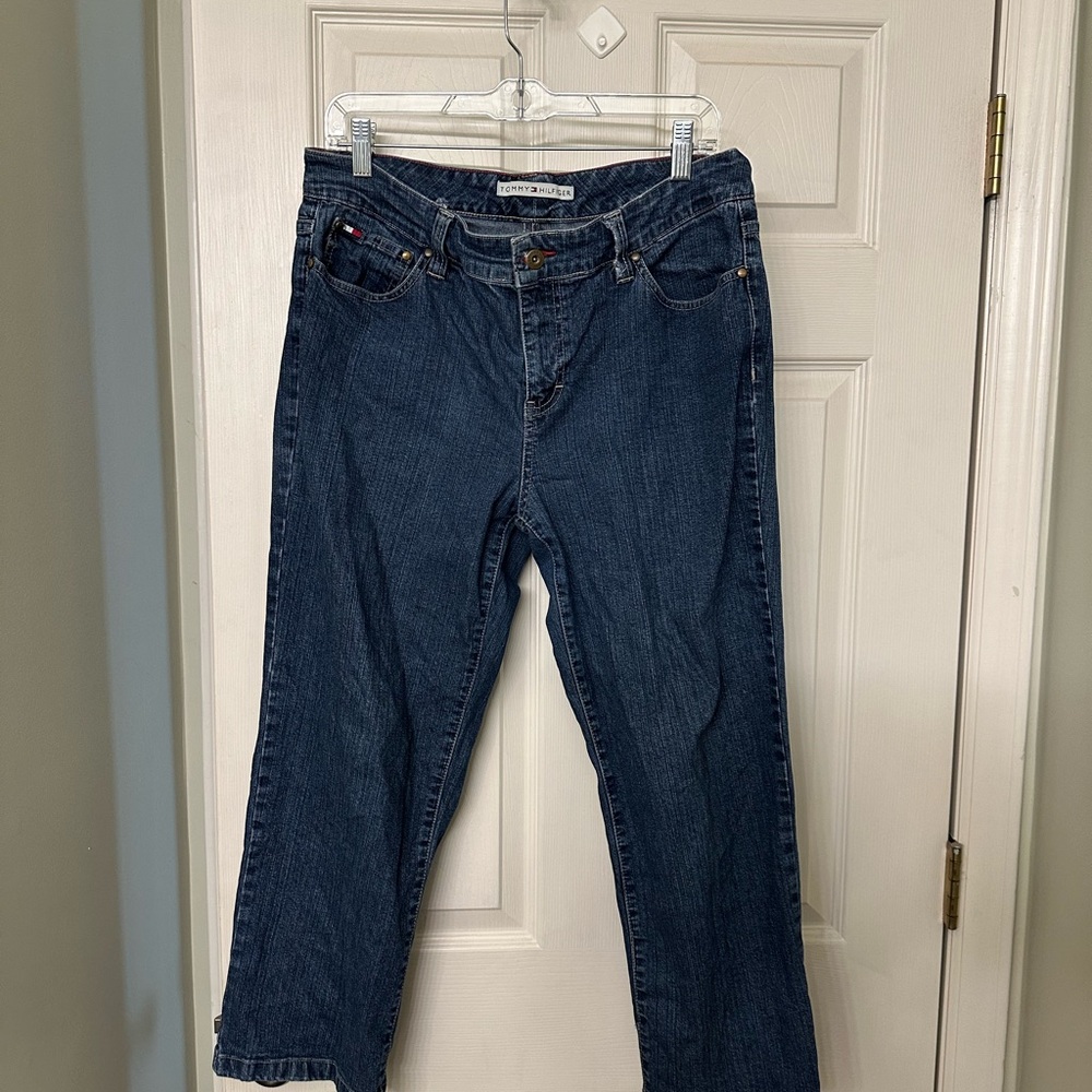 Tommy Hilfiger Embroidered Pocket Women's Blue Jeans